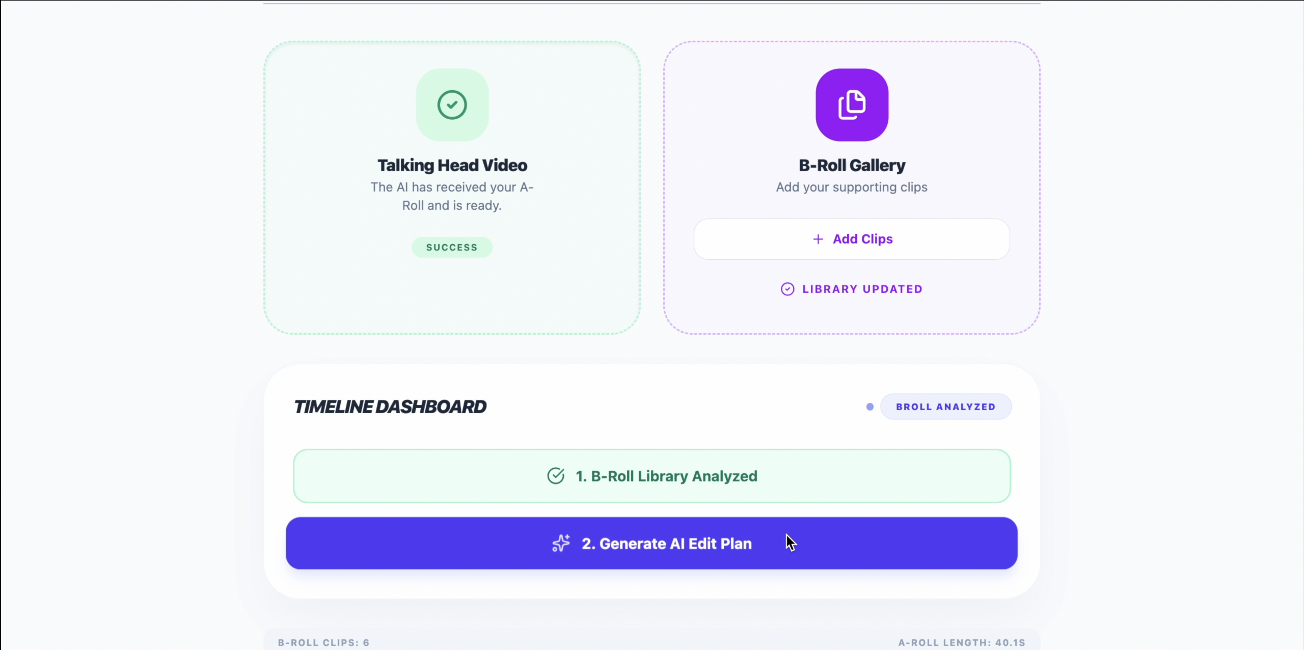 CueSense - AI Powered Video Editing preview